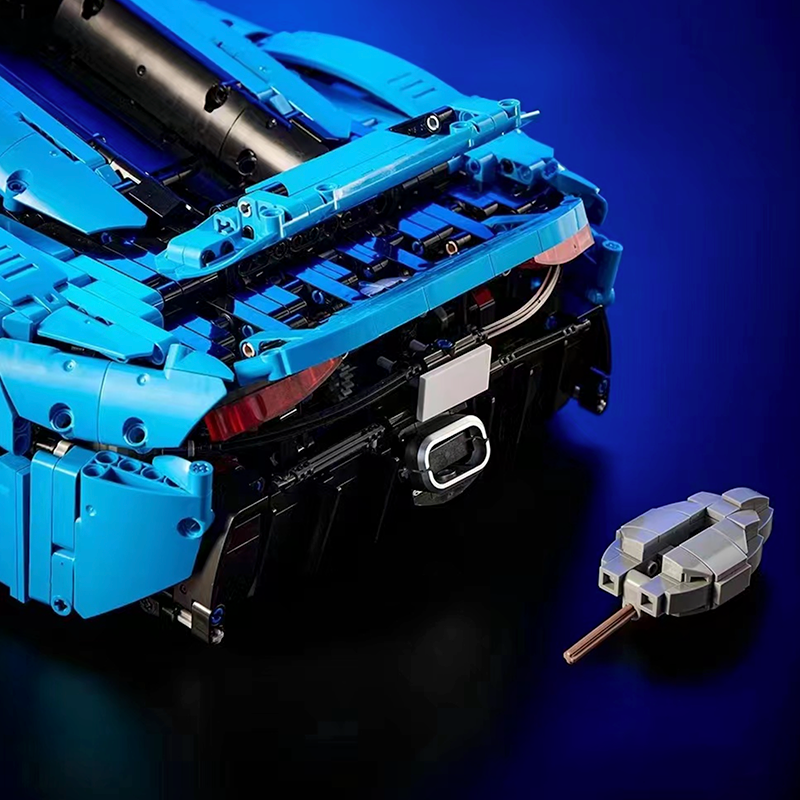 Ragare T010 BLUE - Swedish Hypercar Regera - Electric Blue - vue 9 | Power Blockz