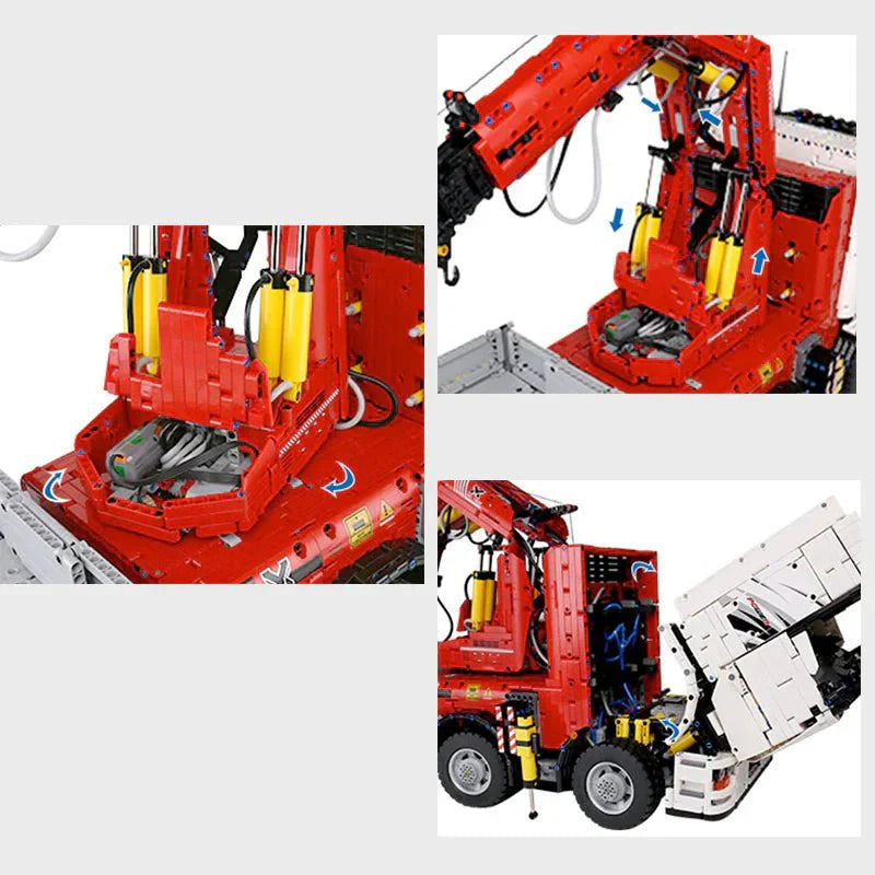 Mould King 19002 - RC Heavy-Duty Crane Truck - vue 8 | Power Blockz