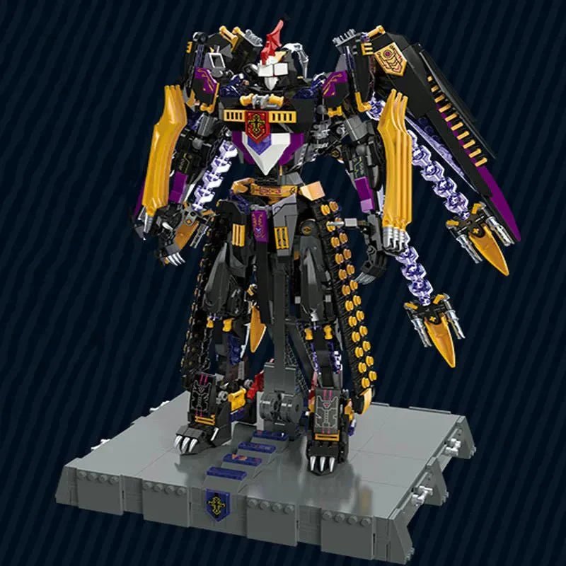 Jiestar 67010 - Endless Dawn Calamity Knight Mecha Rider - vue 5 | Power Blockz