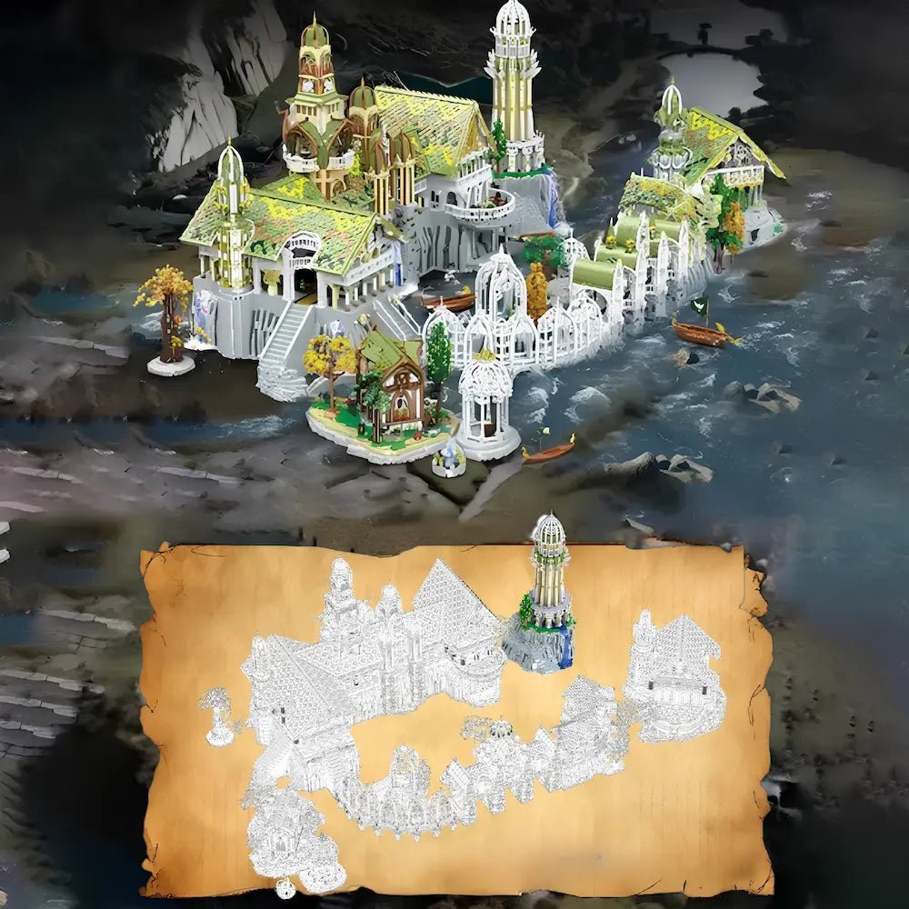 Elven Mountain Sanctuary | 37897pcs - Complete Kit - 37987pcs - Elven Mountain Sanctuary - vue 10 | Power Blockz