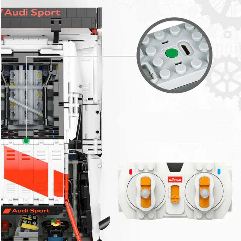 Rastar 99310 - Static Version - Audi R8 LMS GT3 - vue 2 | Power Blockz