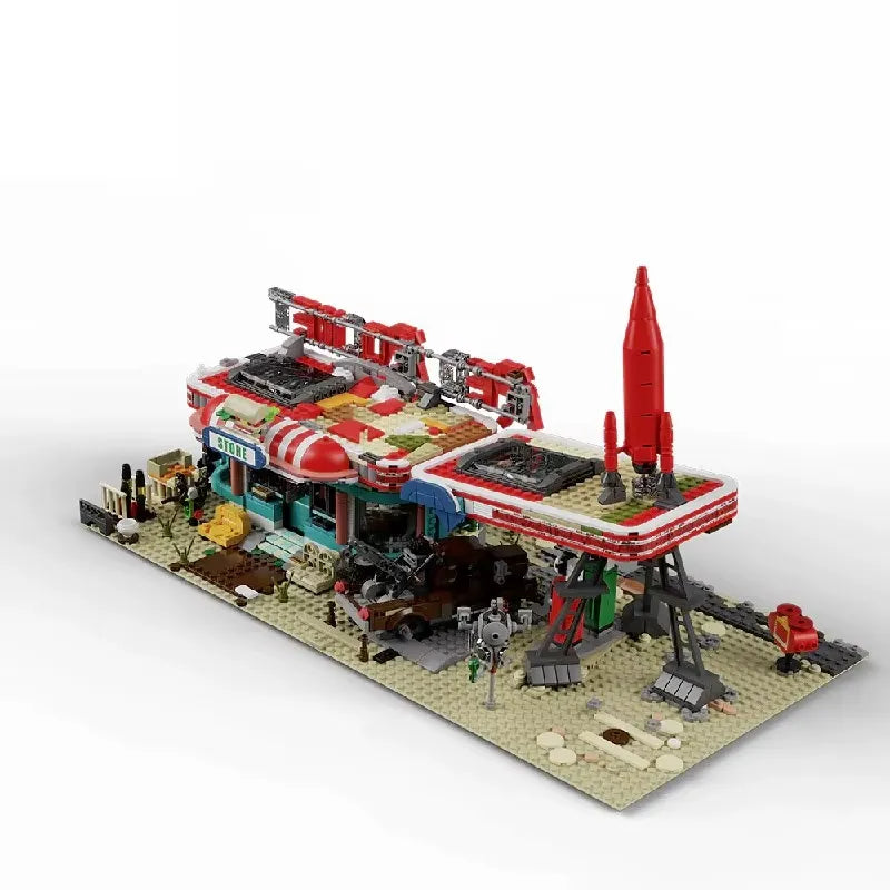 YM001 - Red Rocket Abandoned Gas Station Fallout - vue 6 | Power Blockz