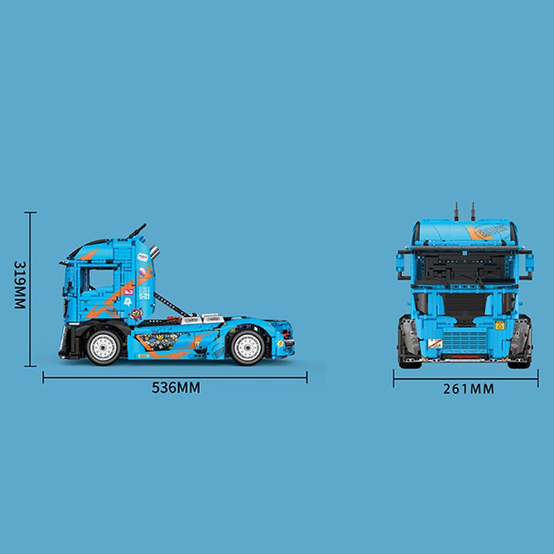Decool 33016 - RC Long-Haul Trailer Truck - vue 5 | Power Blockz