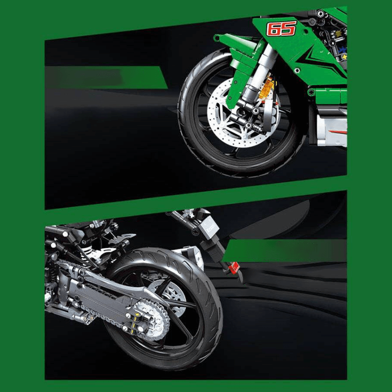 Jiestar58053 - Green Samurai Warrior - vue 7 | Power Blockz