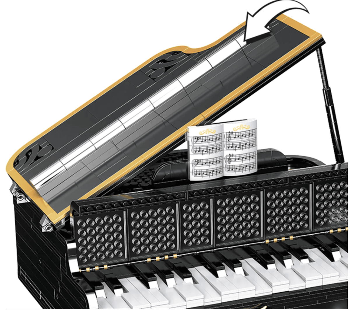 Happy Build xqgq-01 - Self Playing Grand Piano - vue 10 | Power Blockz