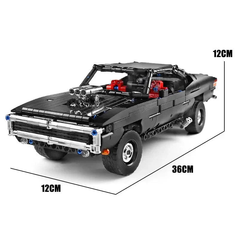 Mould King 13081 - Static Version - V8 Street Muscle Hero - vue 7 | Power Blockz