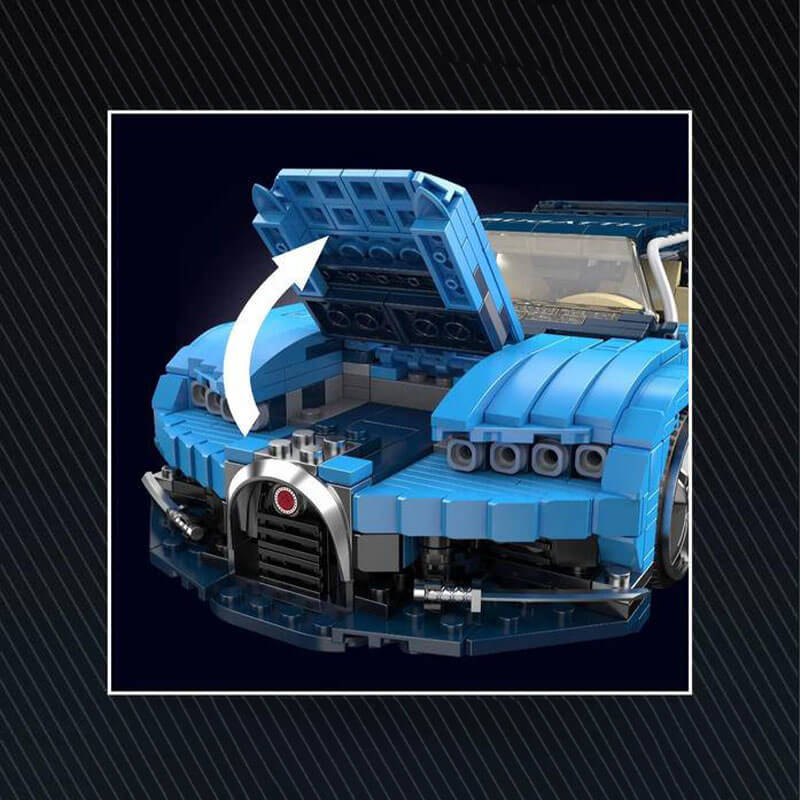 Mould King 10111 - W16 Hypercar - vue 5 | Power Blockz