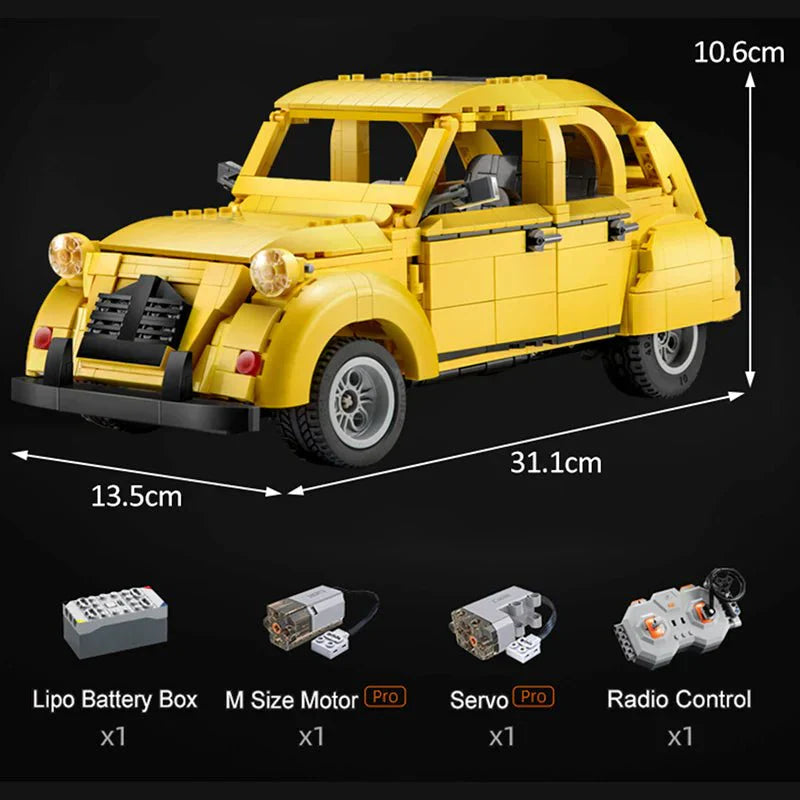 CaDA C61026W - Static - Vintage Citroen 2CV - vue 11 | Power Blockz