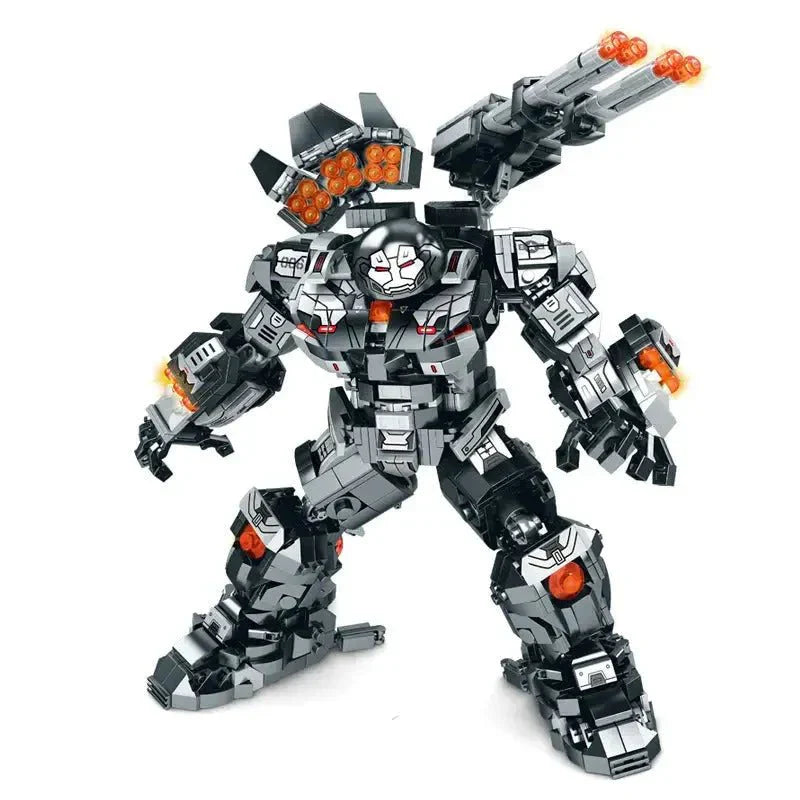 Ly 76060 - Transforming Super Heroes Steel Mecha Robot Bricks Toy - vue 7 | Power Blockz