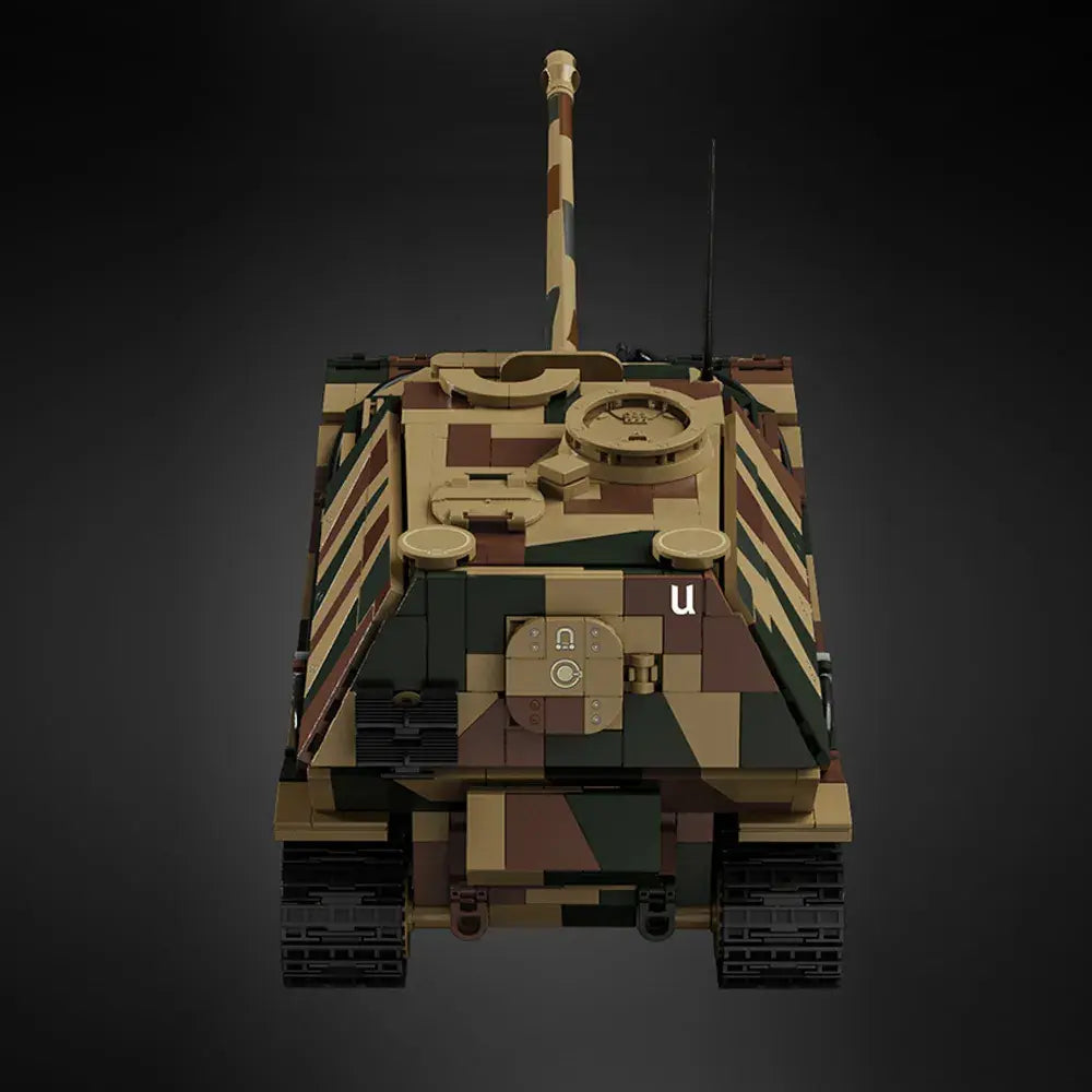 12GO 97023 - Jagdpanzer Tiger (Elephant) Tank - vue 4 | Power Blockz