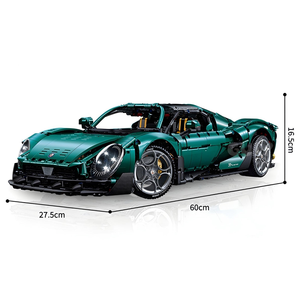 Guly 10621 - Static Version - Retro V6 33 Stradale Supercar - vue 6 | Power Blockz