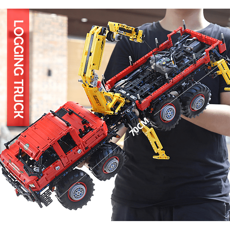 Mould King 13146 - RC Logging Truck - vue 8 | Power Blockz