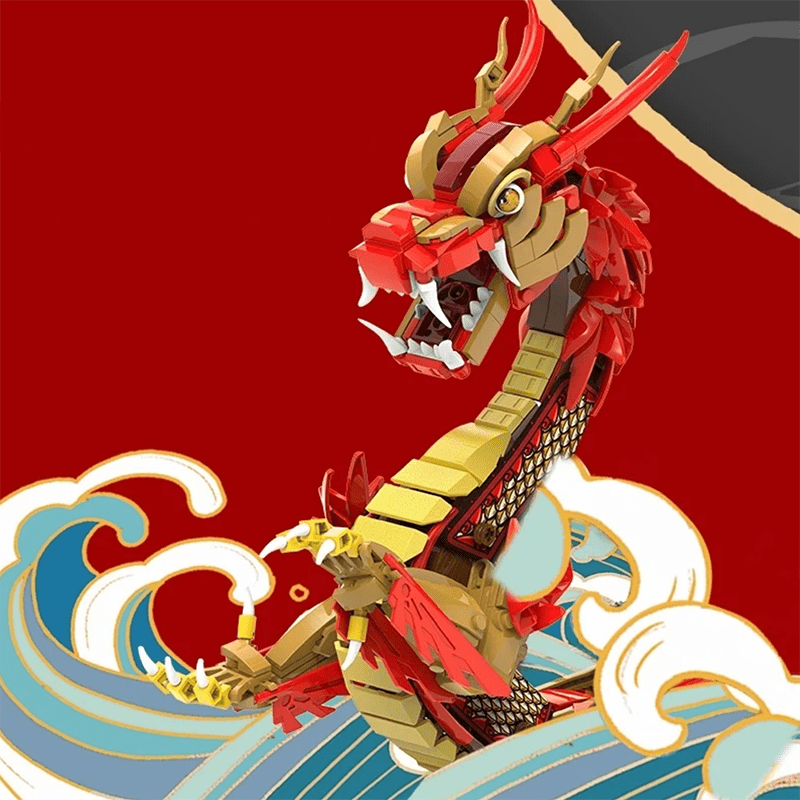 Happy Build YC-50004 - Long Teng Dragon Boat - vue 5 | Power Blockz