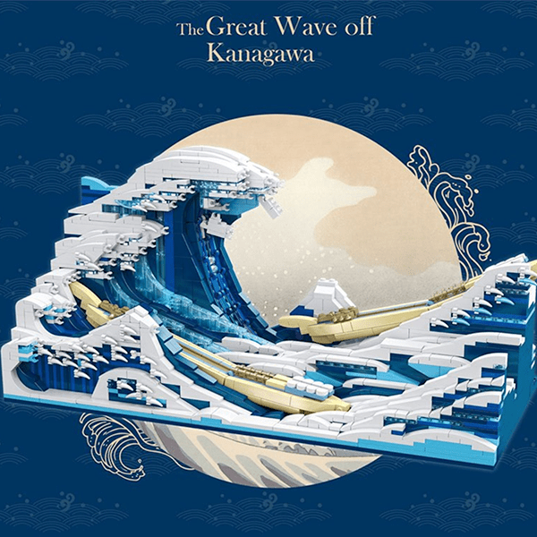 DK 3003 - The Great Wave off Kanagawa - vue 2 | Power Blockz