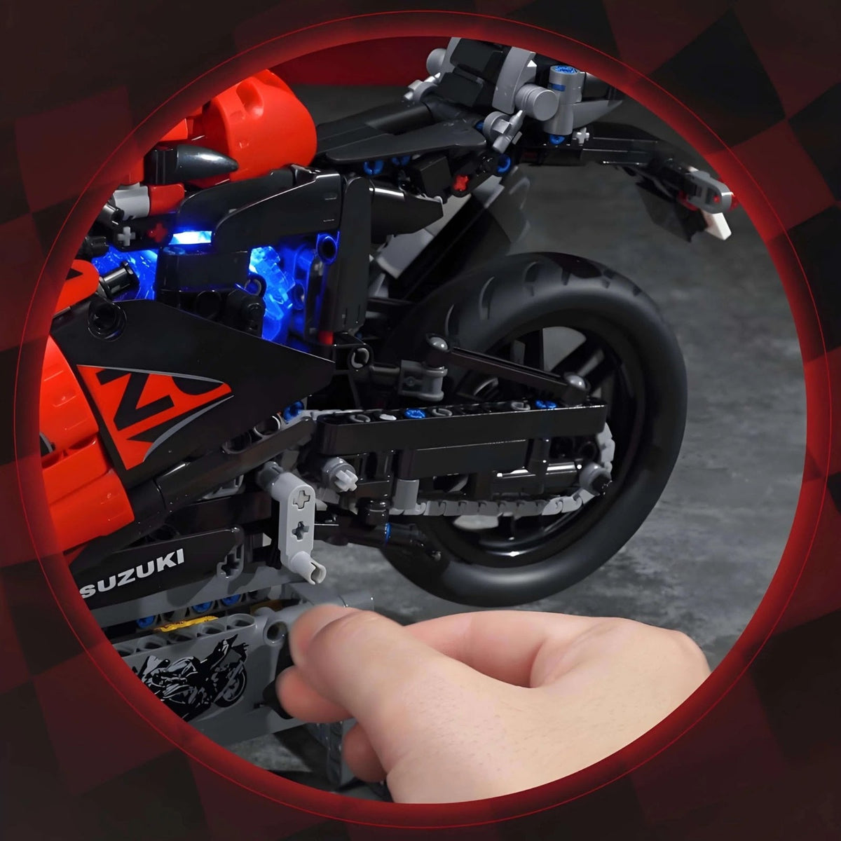 Keeppley K31002 - 1000cc Racing Superbike - vue 6 | Power Blockz