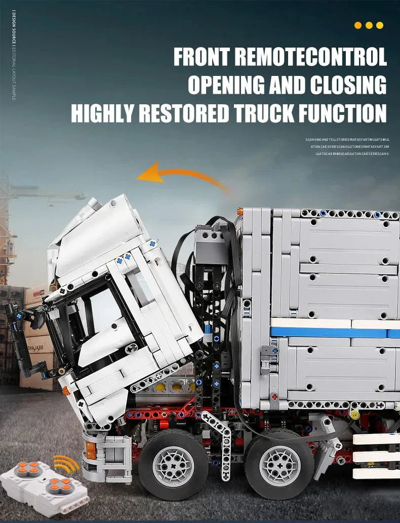 Mould King 13139 - RC Wing-Body Cargo Truck - vue 3 | Power Blockz
