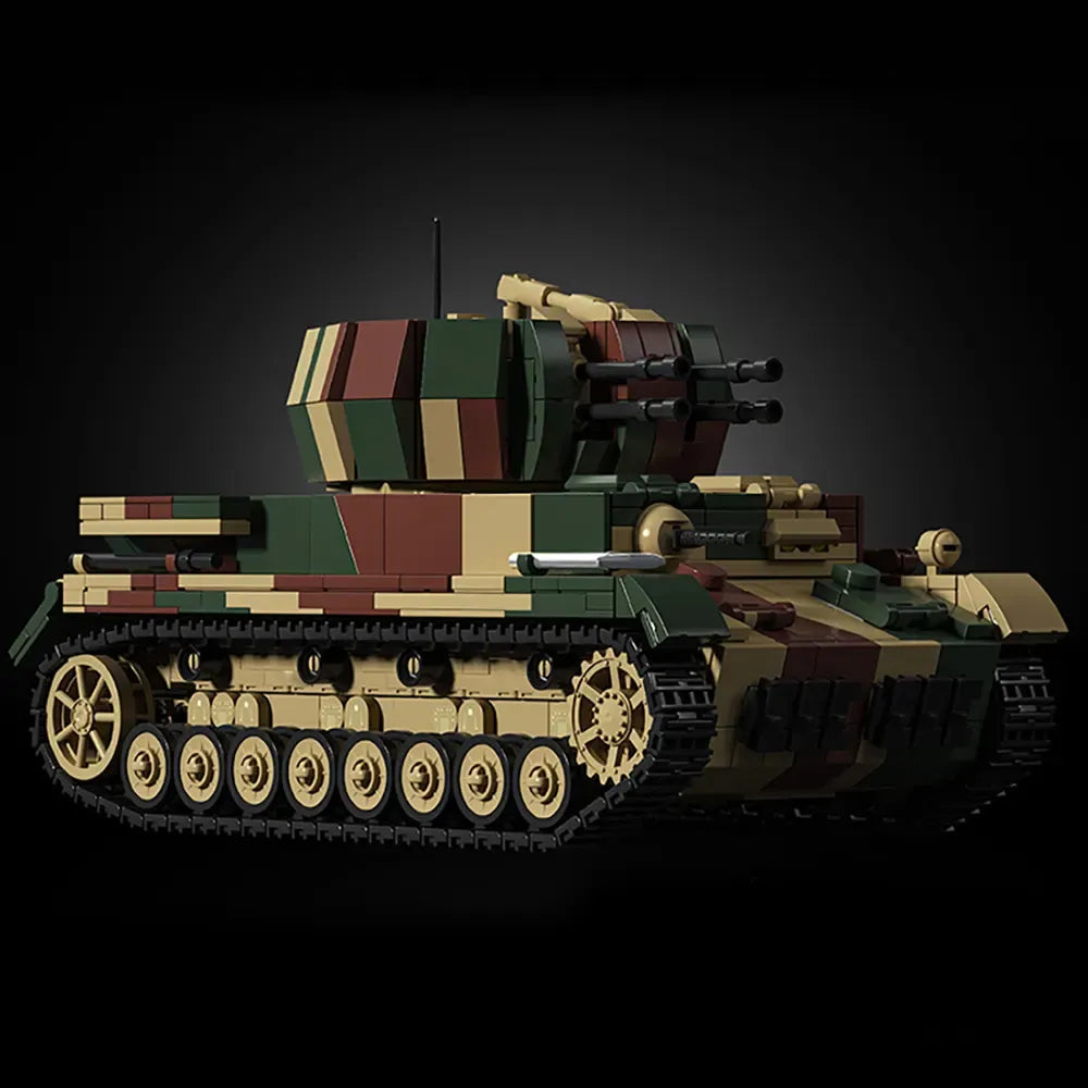 12GO 97031 - Wirbelwind Flakpanzer IV Tank - vue 6 | Power Blockz