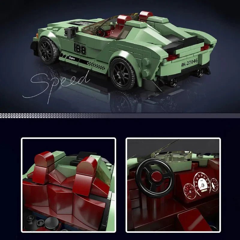 Mould King 27046 - Mini JDM Turbo Sport Coupe - vue 5 | Power Blockz