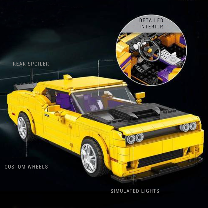 Reobrix 11030 - Powerful American Muscle Car - vue 10 | Power Blockz