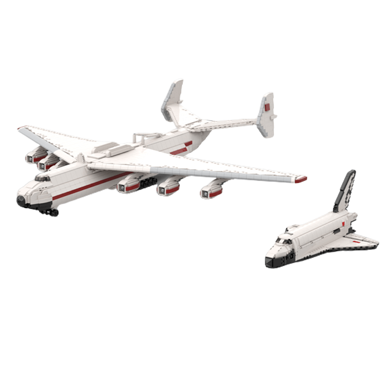 Gobricks MOC-95312 - Buran with Antonov AN-225 Carrierplane - vue 6 | Power Blockz
