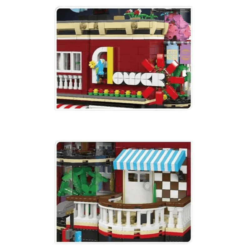 Mould King 16056 - Flower Shop - vue 4 | Power Blockz