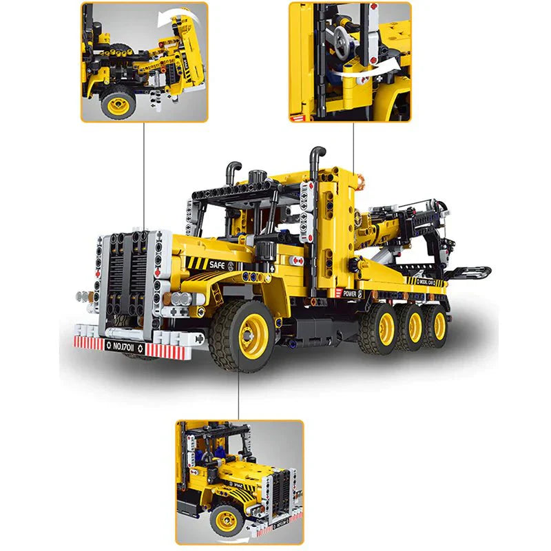 Mould King 17011 - Heavy-Duty Tow Truck - vue 4 | Power Blockz