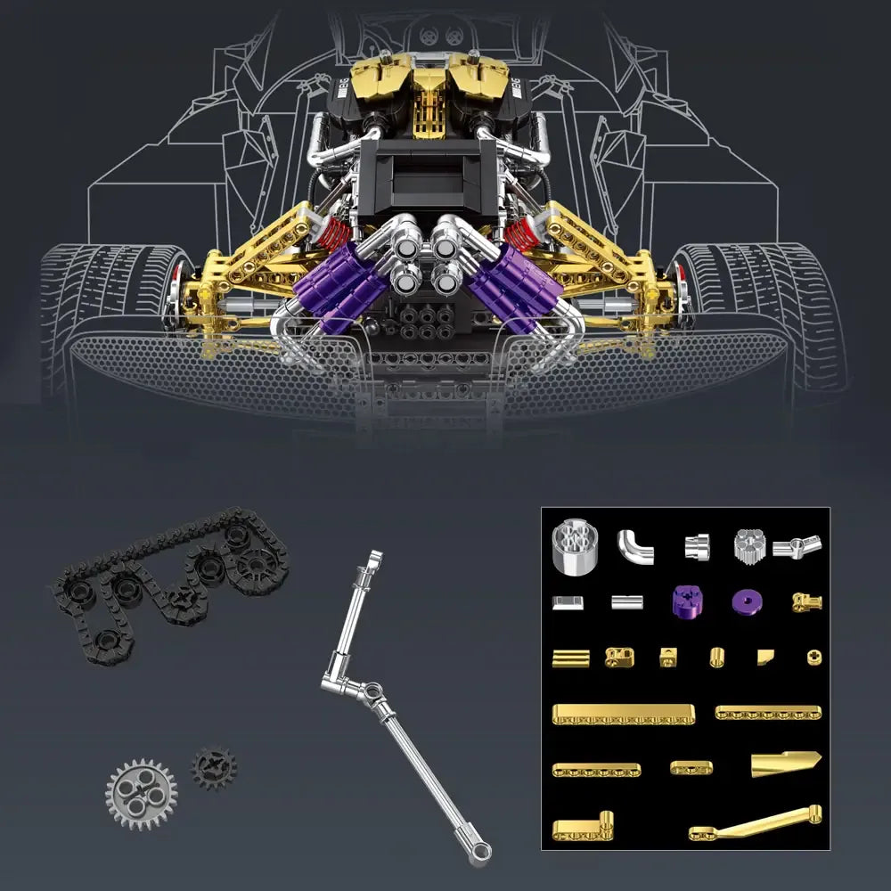 Eikee Y15004 - Twin-Turbo V12 Hypercar Powertrain - vue 4 | Power Blockz