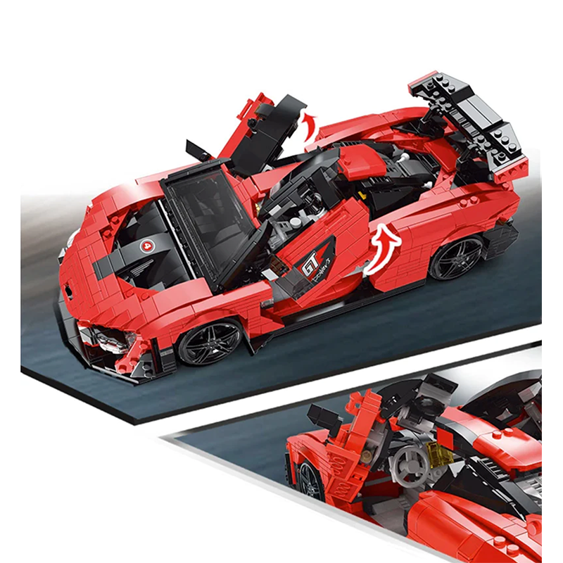 Mould King 10007 - British Senna GTR Luxury Hypercar - vue 2 | Power Blockz