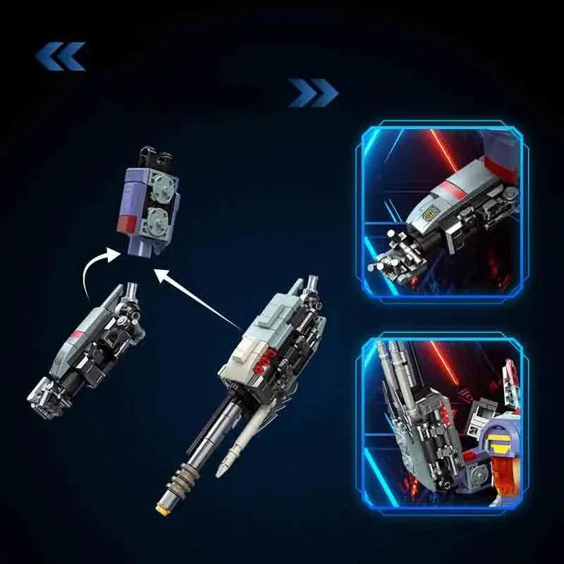 Super Hero Blitz Wing Mecha Robot Warrior Bricks Toy - Super Hero Blitz Wing Mecha Robot Warrior Bricks Toy - vue 6 | Power Blockz