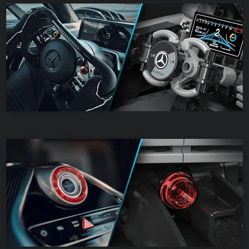 Mercedes AMG One - Building Blocks Set | Power Blockz - Mercedes AMG One - vue 8 | Power Blockz