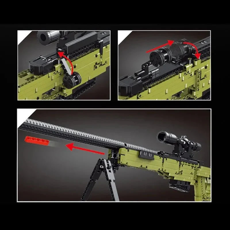Mould King 14010S - Military AWM - vue 4 | Power Blockz