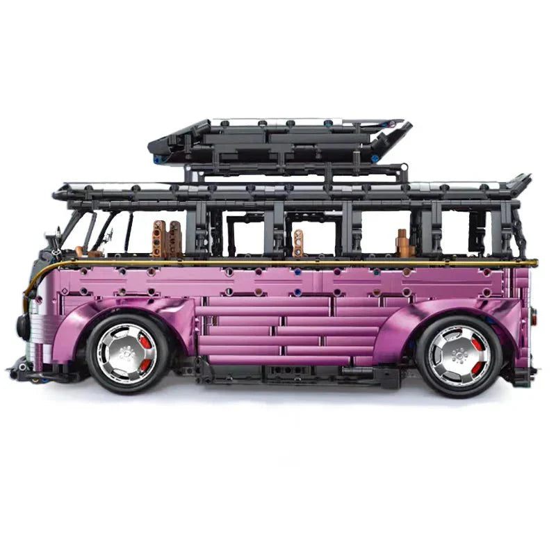 TGL T5022P - Static Version - Purple - Stanced VW Retro Camper Van - vue 2 | Power Blockz