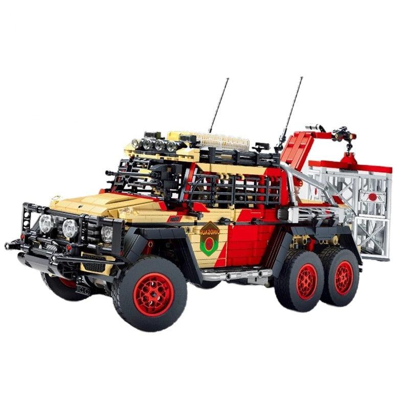 Sembo 701039 - Static Version - Jurassic Dino Hunter Off-Road Truck | Power Blockz