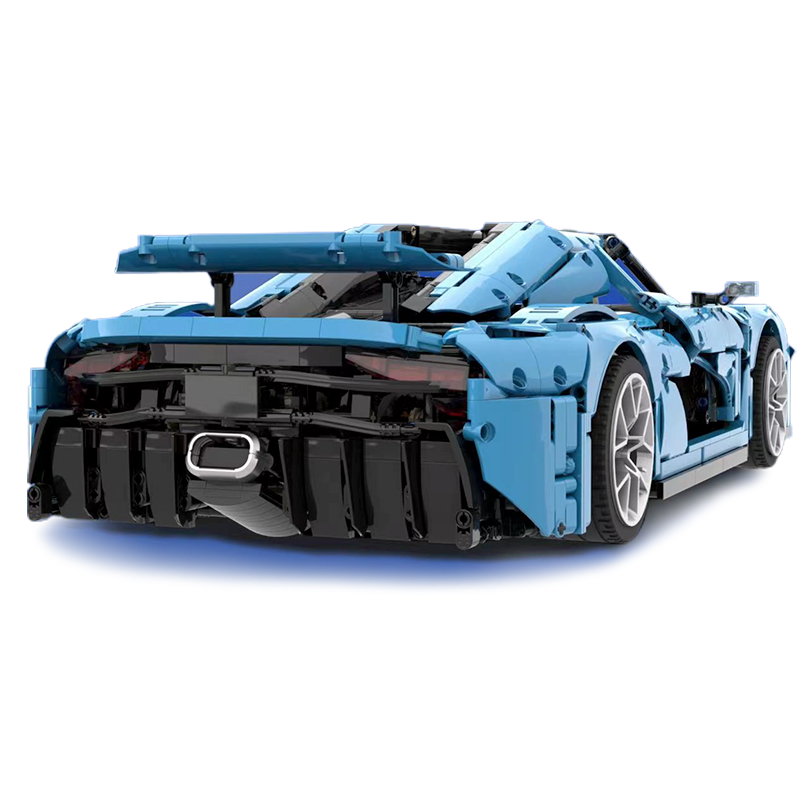 Ragare T010 BLUE - Swedish Hypercar Regera - Electric Blue - vue 4 | Power Blockz