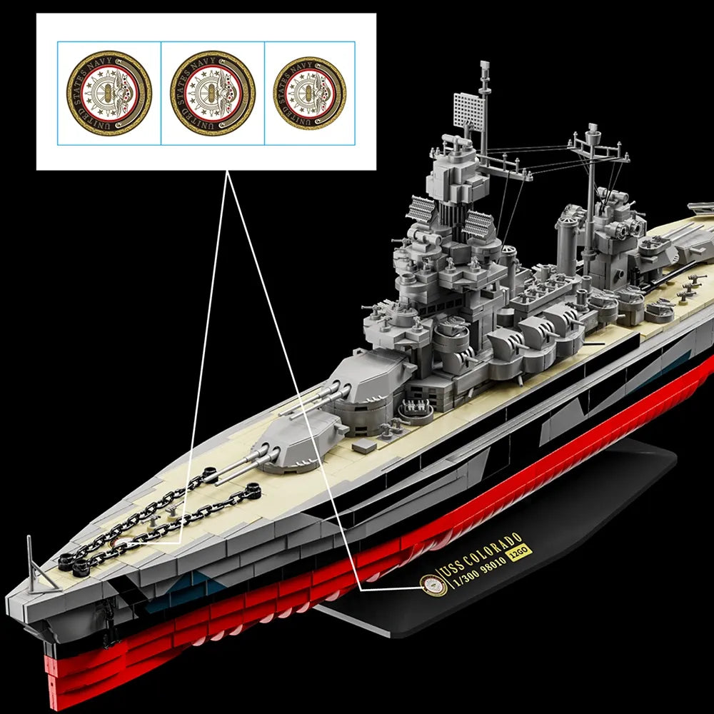 12GO 98010 - USS Colorado Military - vue 4 | Power Blockz