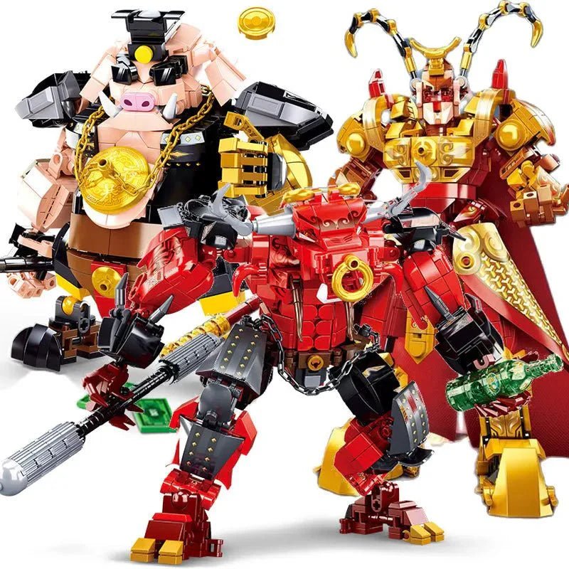 Transformers Monkey King Warrior Mecha | 615pcs - Transformers Monkey King Warrior Mecha - vue 9 | Power Blockz