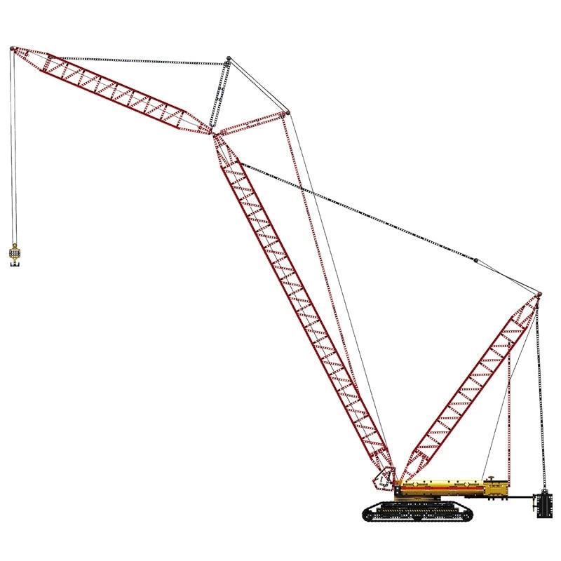 Mould King 17015 - Heavy Lift Crawler Crane - vue 4 | Power Blockz