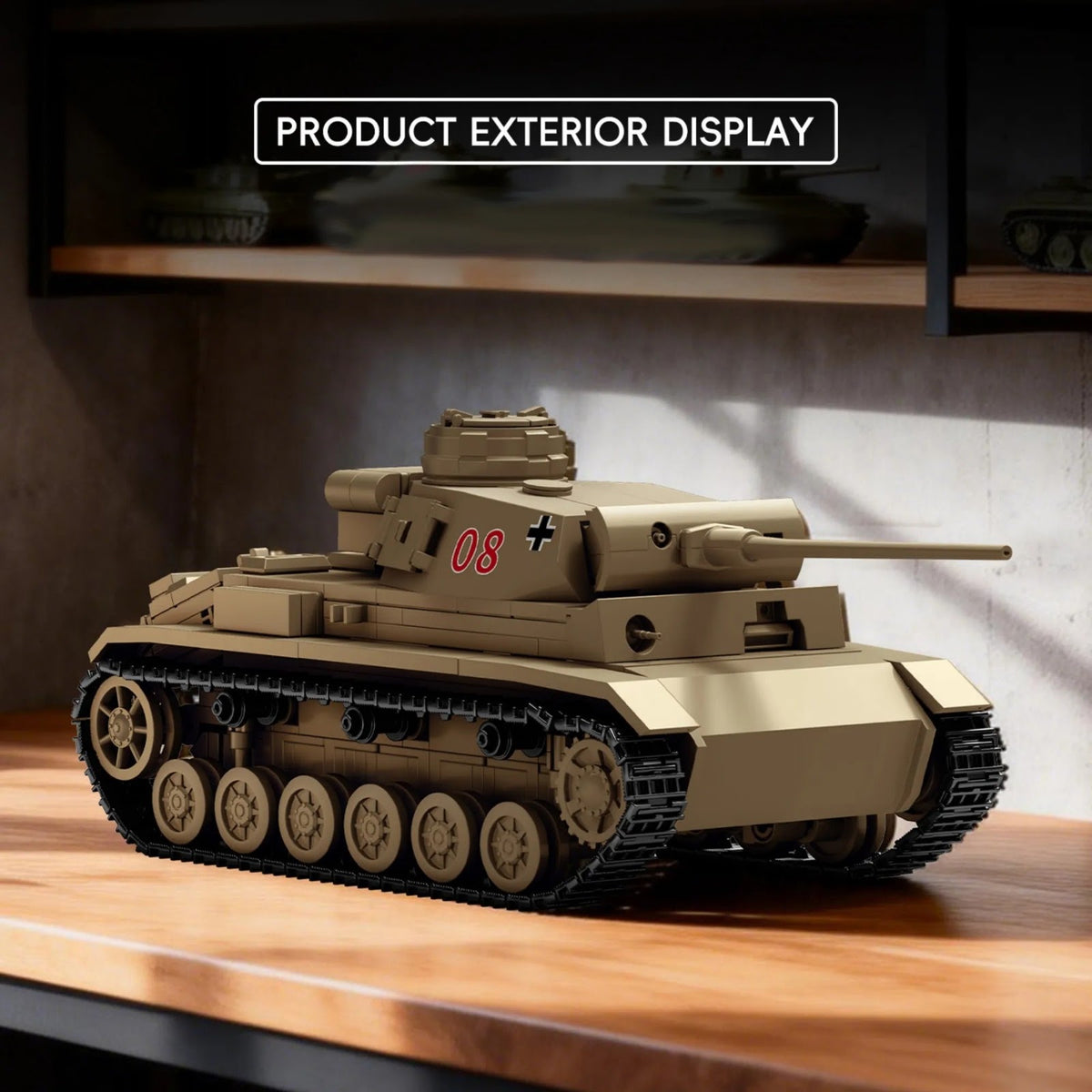 TK TWO TK9002 - Panzer III Battle Tank - vue 3 | Power Blockz