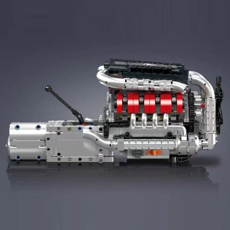 Mould King 10203 - M8 Twin-Turbocharged V8 - vue 6 | Power Blockz