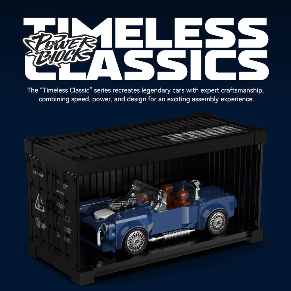 Power Build PB8818 - Shelby Cobra 427 - vue 8 | Power Blockz