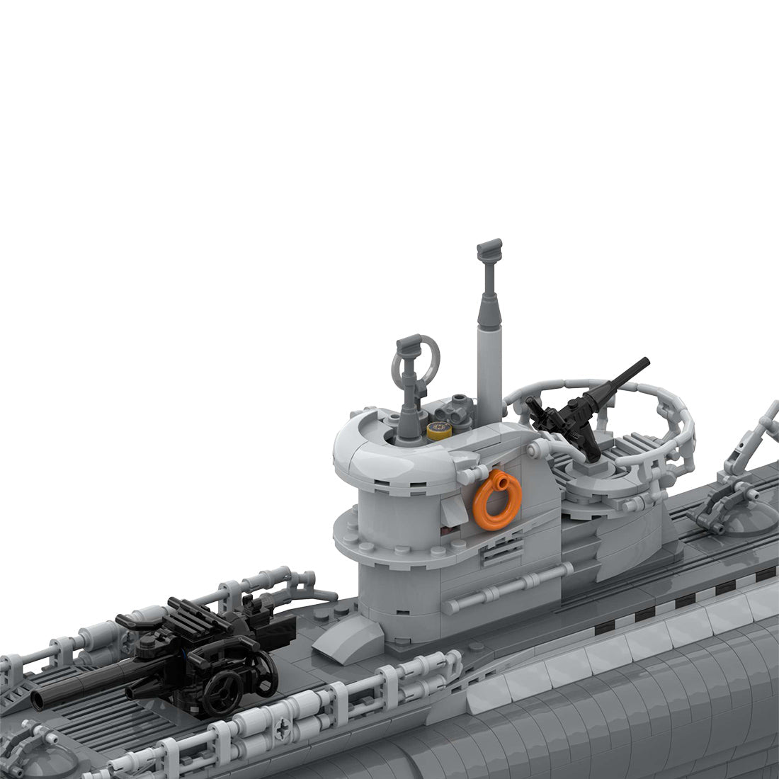 Gobricks MOC-139272 - U-Boat Type Viic Submarine - vue 5 | Power Blockz