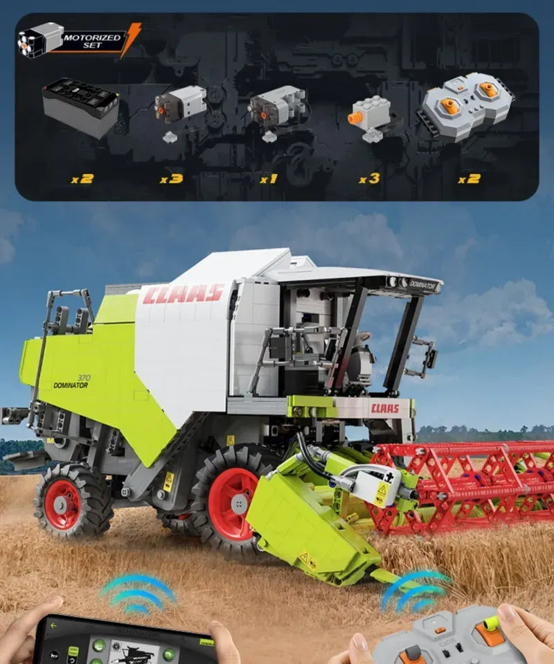 CaDa C61508W - Claas Dominator 370 Harvester - vue 10 | Power Blockz