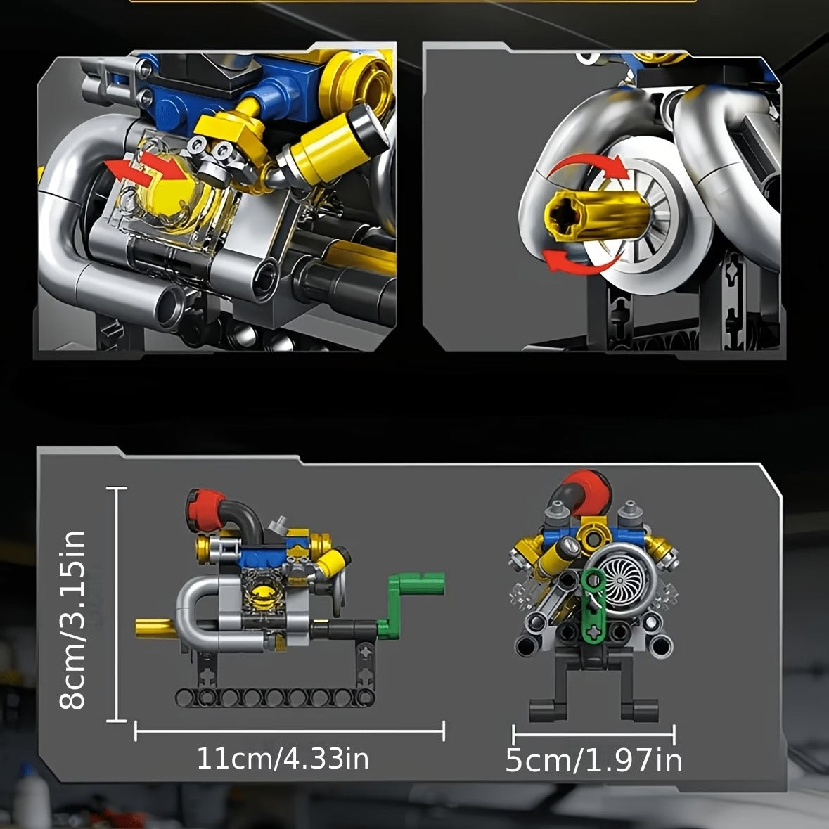 Forange FC8168-2 - Mini Engine - vue 3 | Power Blockz