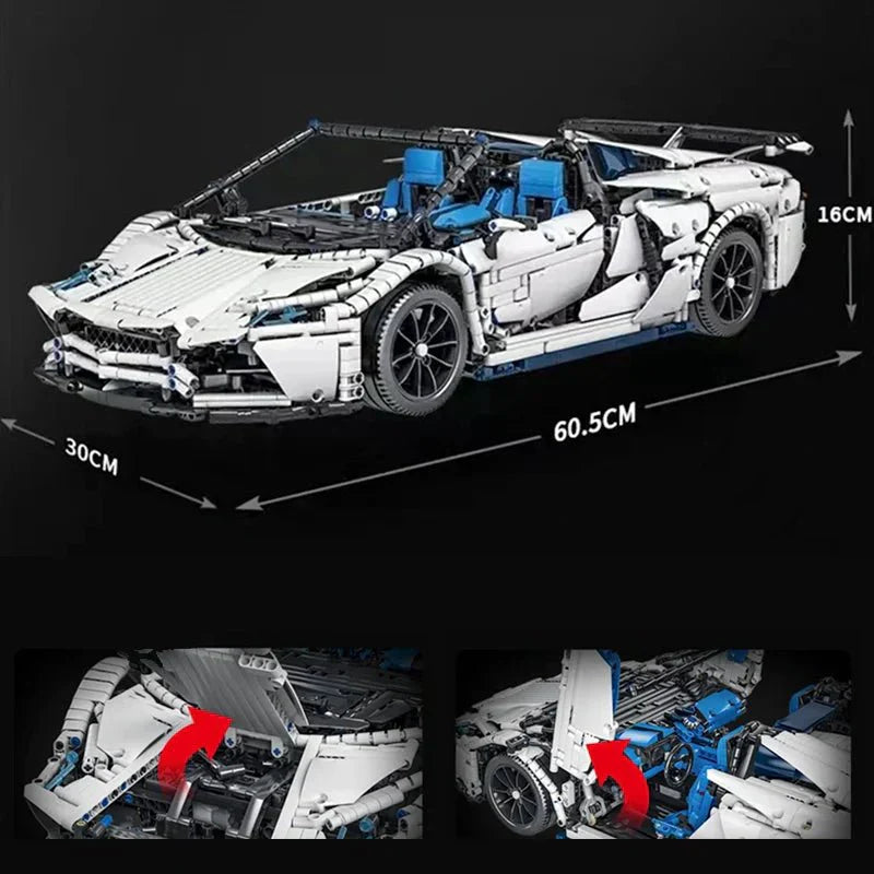Feifan F10002 - Static Version - V12 Italian Roadster Supercar - vue 8 | Power Blockz