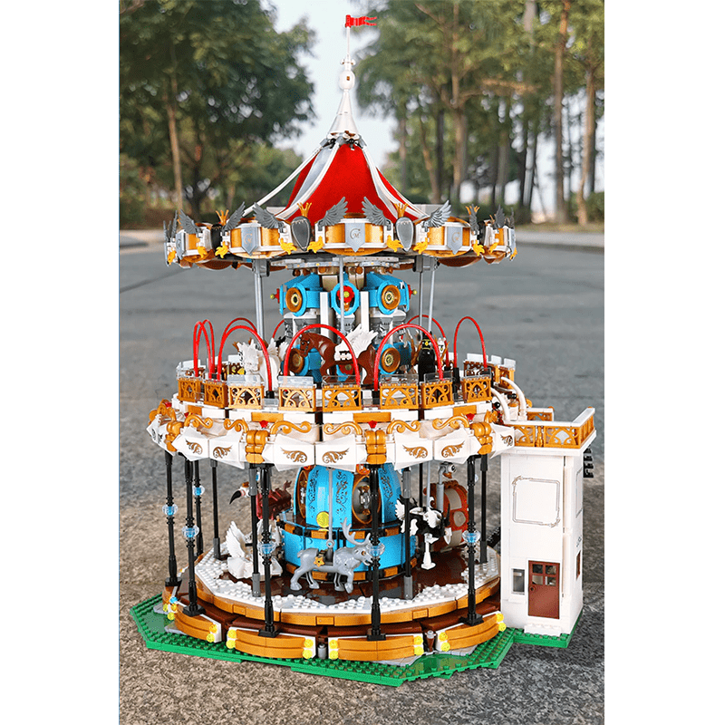 Mould King 11011 - Motorised Merry Go Round - vue 10 | Power Blockz