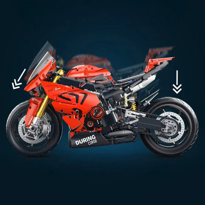 Toylinx 88816 - Italian V4 Racing Bike - vue 6 | Power Blockz