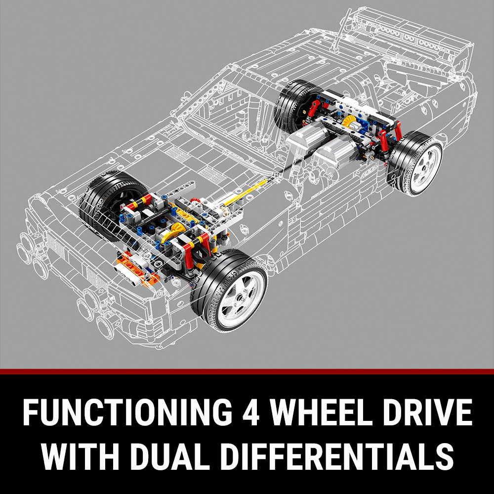 Happy Build YC-23043 - Static Version - Audi Rally Quattro Group B 1984 - vue 6 | Power Blockz