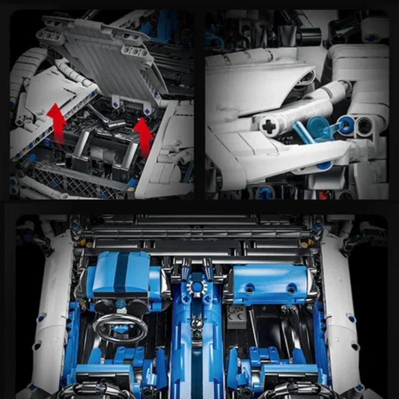Feifan F10002 - Static Version - V12 Italian Roadster Supercar - vue 7 | Power Blockz