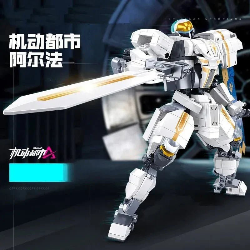 Transformed Super Mecha Arthur Robot Warrior Bricks Toy | 660pcs - Transformed Super Mecha Arthur Robot Warrior Bricks Toy - vue 8 | Power Blockz