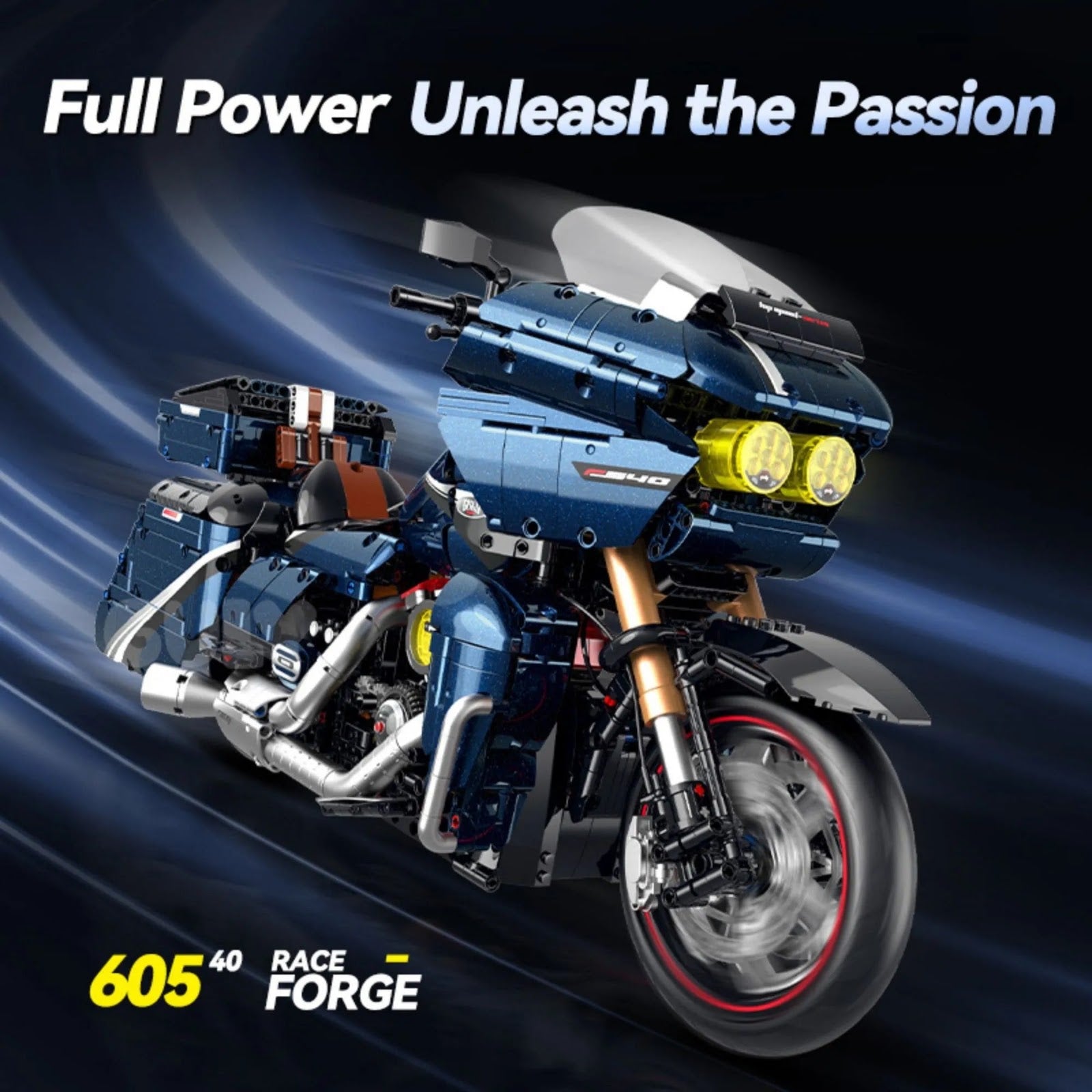 GULY 60540 - Harley Highway Road Glide Dual-Light - vue 2 | Power Blockz